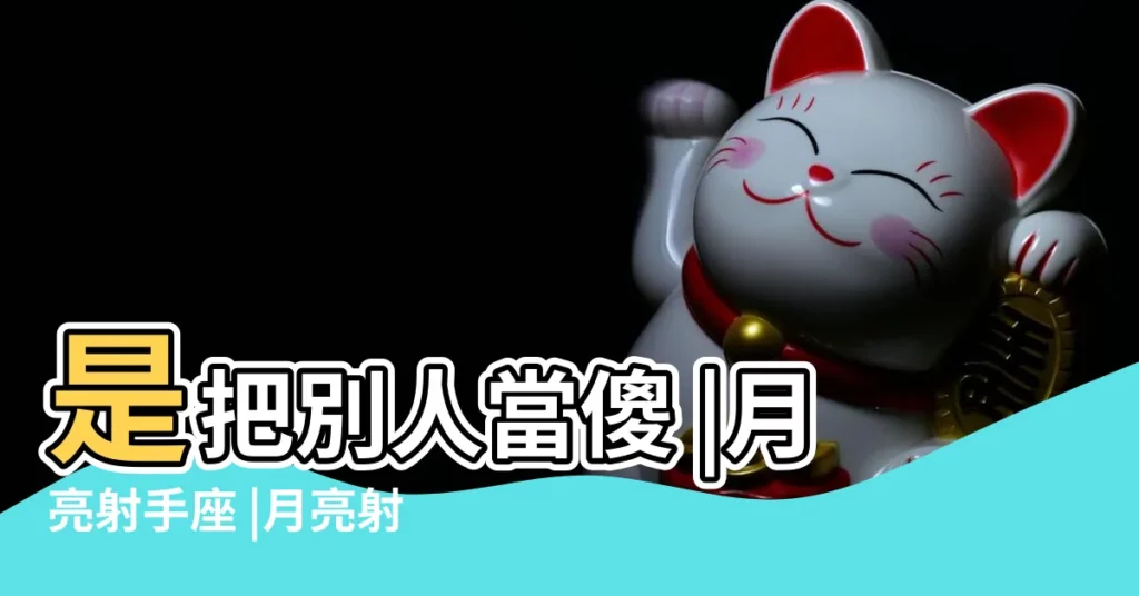 是把別人當傻 |月亮射手座 |月亮射手的陰暗面 |【月亮射手痛】