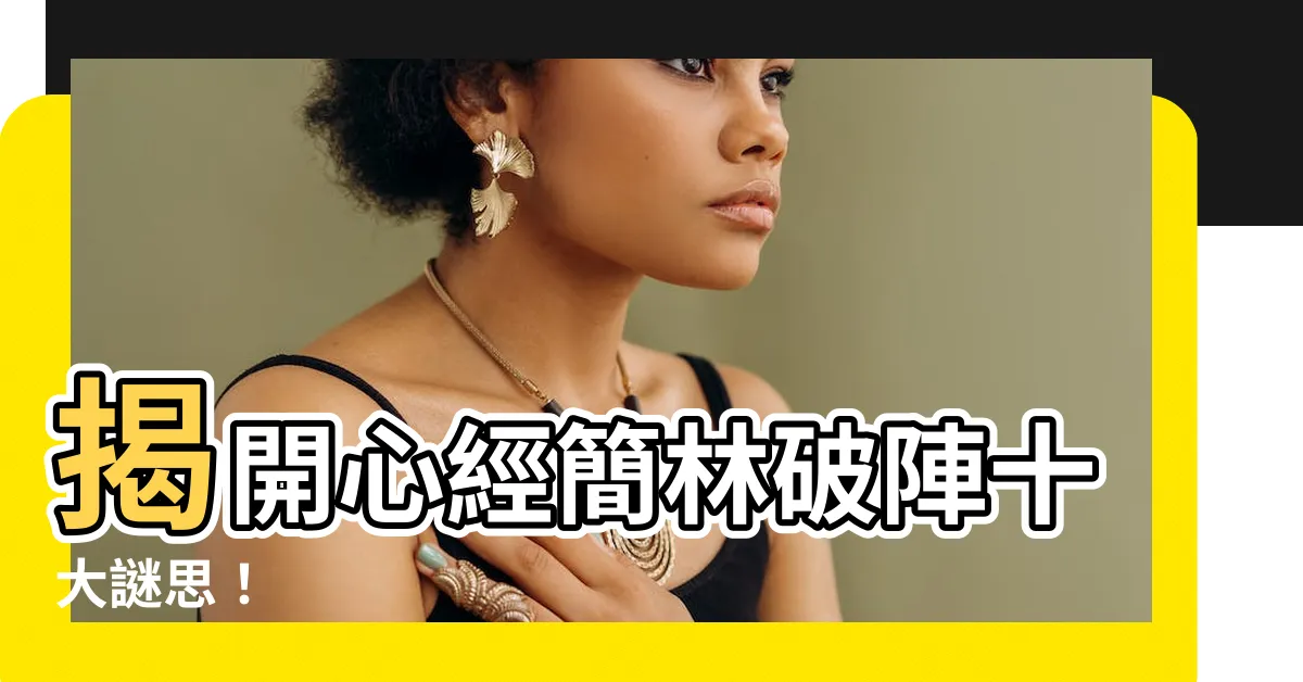 【心經簡林破陣】揭開心經簡林破陣十大謎思！