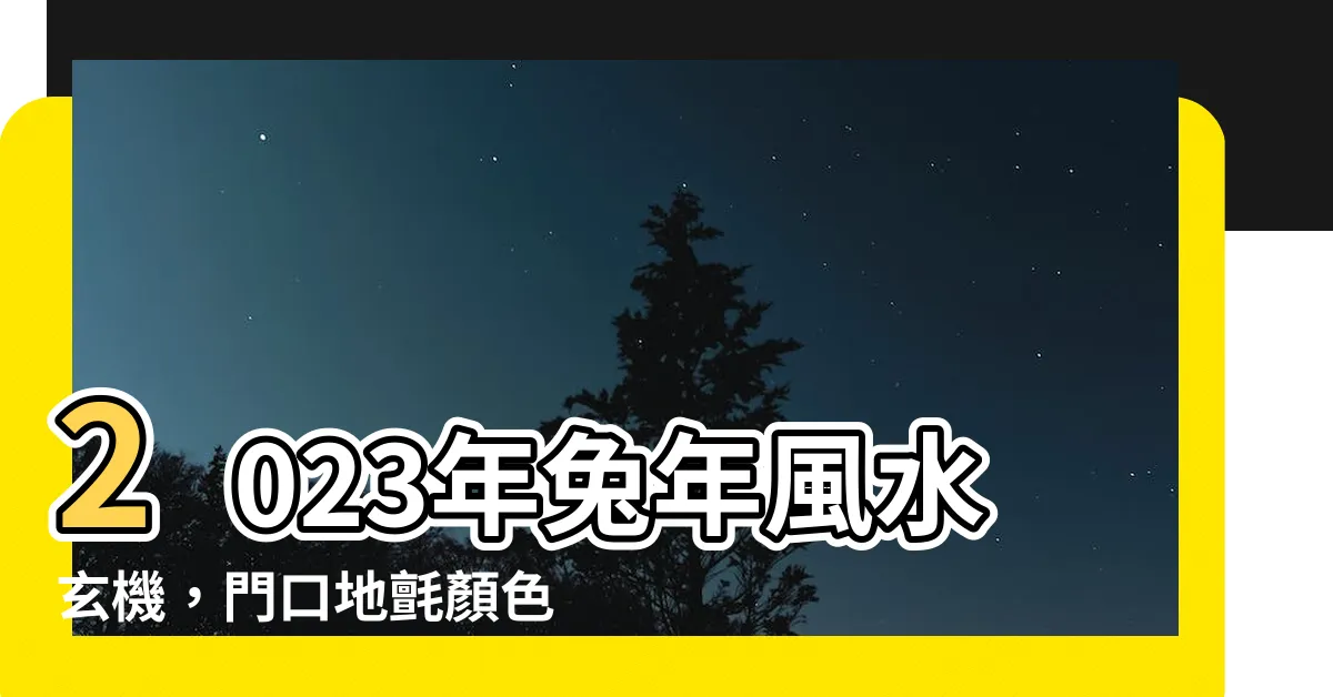 【2023門口地氈顏色】2023年兔年風水玄機，門口地氈顏色引爆運勢！