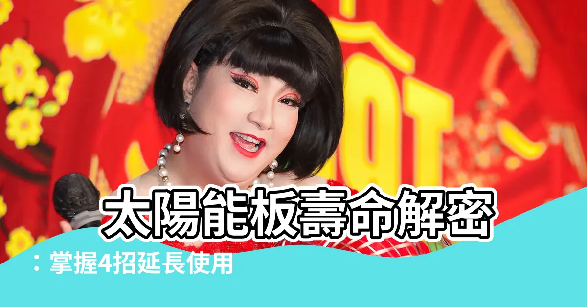 【太陽能板壽命】 太陽能板壽命解密：掌握4招延長使用，輕鬆省錢又護地球！