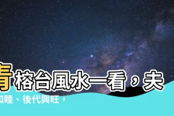 【青榕台風水】青榕台風水一看，夫婦和睦、後代興旺，官運亨通！