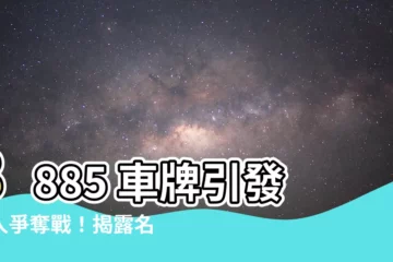 【8885車牌】8885 車牌引發神人爭奪戰！揭露名車背後的神秘收藏家