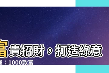 【富貴椰子盆栽】富貴招財，打造綠意好運：1000款富貴椰子盆栽任您選！