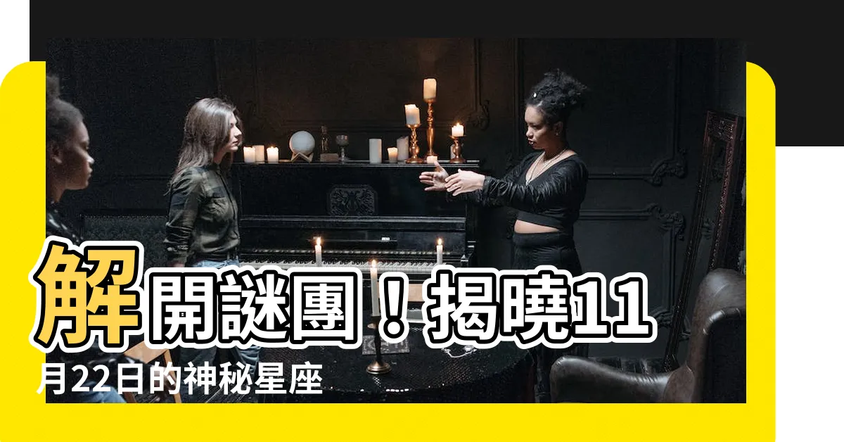 【星座 11月22日】解開謎團！揭曉11月22日的神秘星座