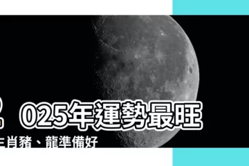 【2025運勢】2025年運勢最旺！生肖豬、龍準備好走大運