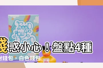 【白色錢包風水】錢惑小心！盤點4種破財錢包，白色錢包風水秘密大公開！