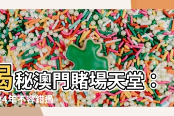 【澳門賭場】揭秘澳門賭場天堂：2024年不容錯過的10家頂級賭場