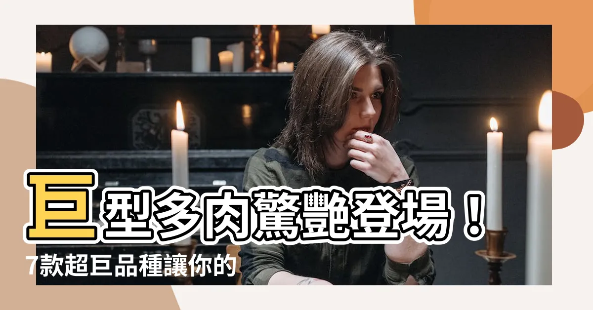 【巨型多肉】巨型多肉驚艷登場！7款超巨品種讓你的露台秒變天堂