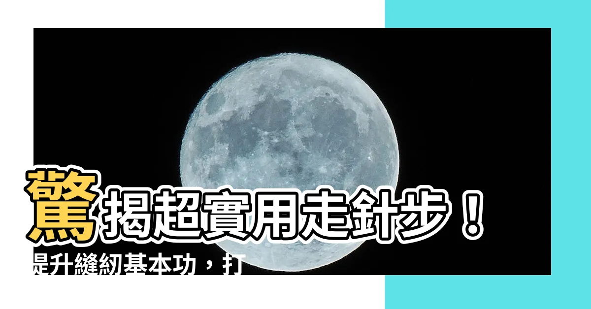【走針步】驚揭超實用走針步！提升縫紉基本功，打造完美車縫