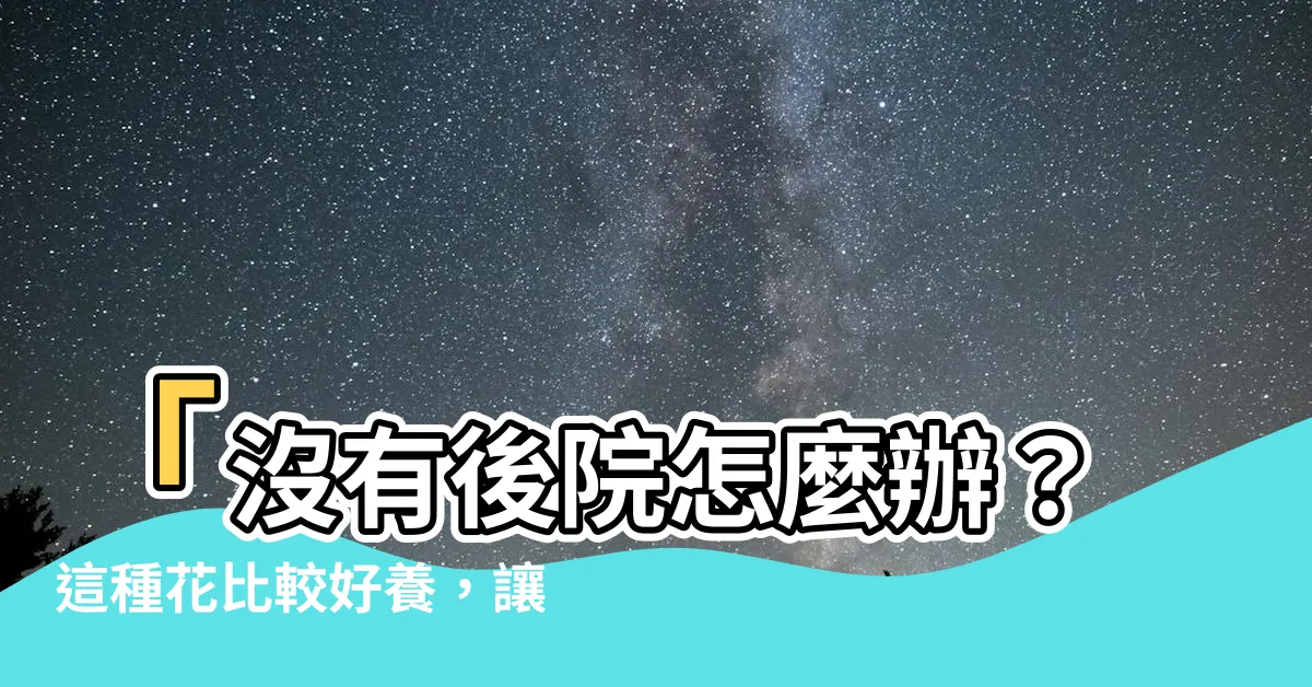 【種什麼花比較好】「沒有後院怎麼辦？這種花比較好養，讓你擁有精緻陽台小花園！」