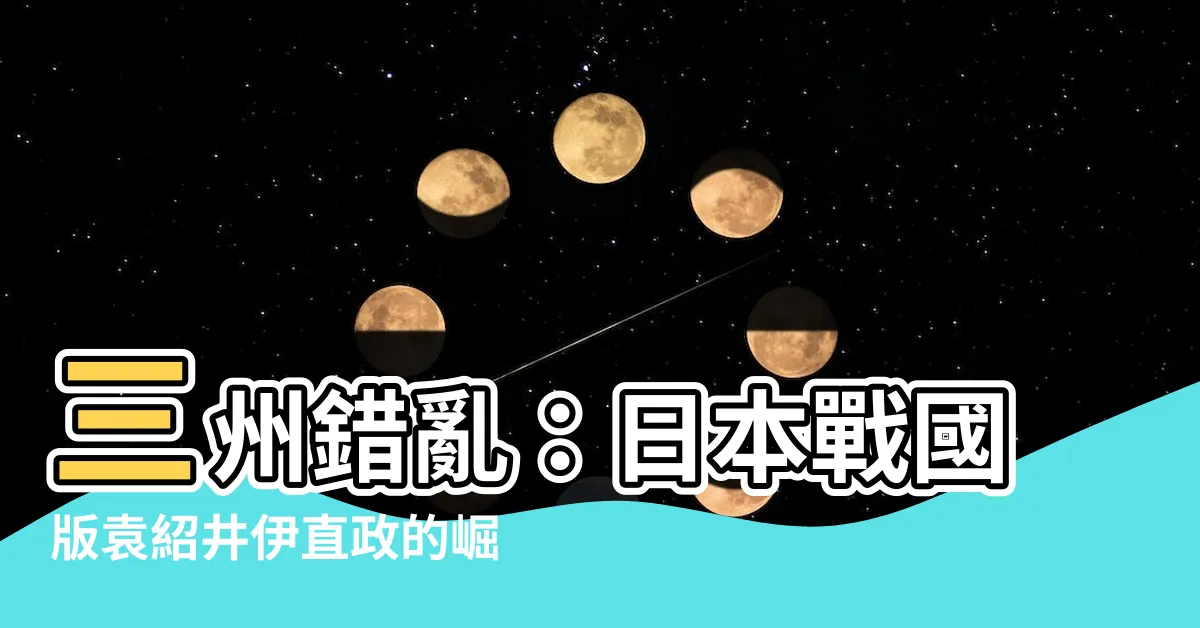 【三州錯亂】三州錯亂：日本戰國版袁紹井伊直政的崛起