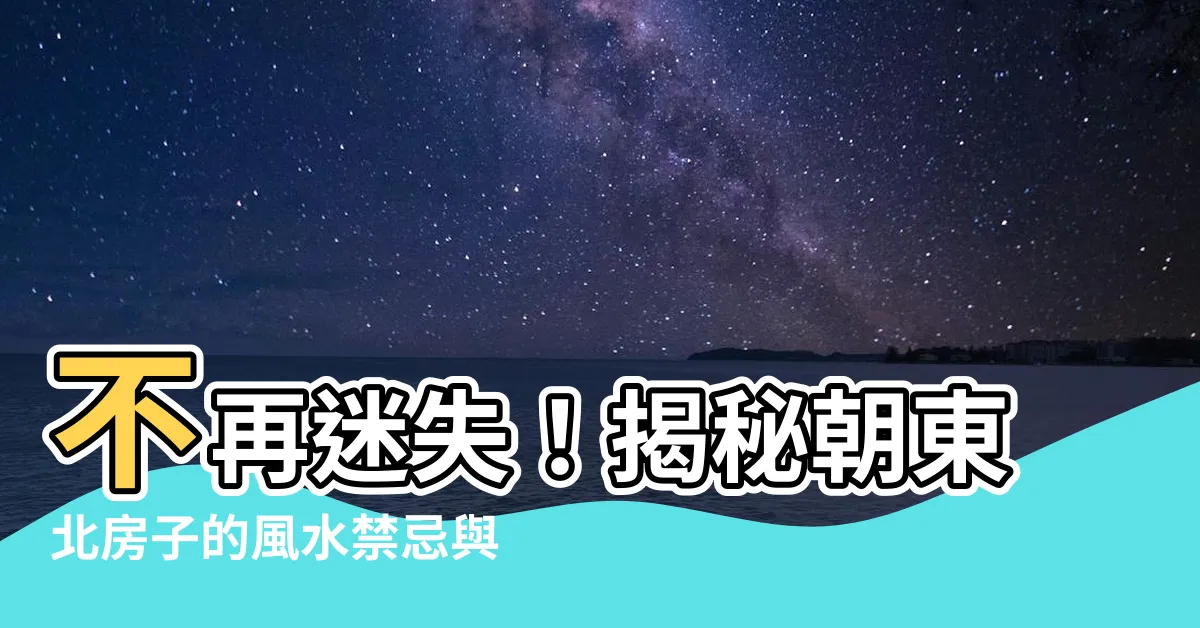 【朝東北房子】不再迷失！揭秘朝東北房子的風水禁忌與奧秘