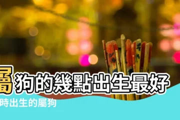 【子時屬狗人命運如何】屬狗的幾點出生最好 |子時出生的屬狗人命運如何 |不同的時辰命運也不同 |