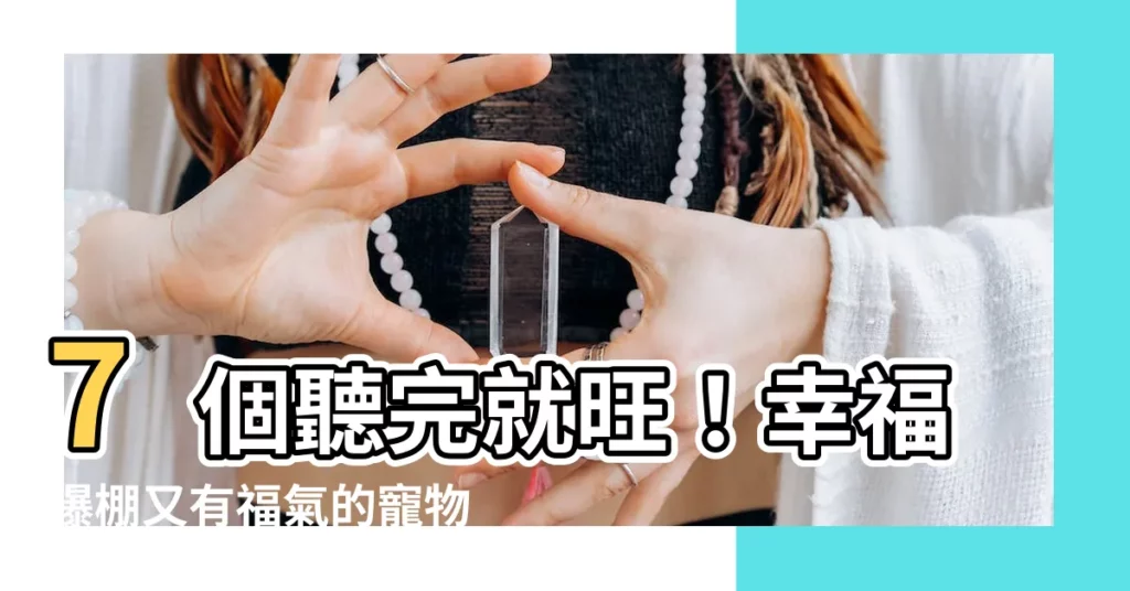 【有福氣的寵物名】7個聽完就旺！幸福爆棚又有福氣的寵物名，寵愛一生的好選擇