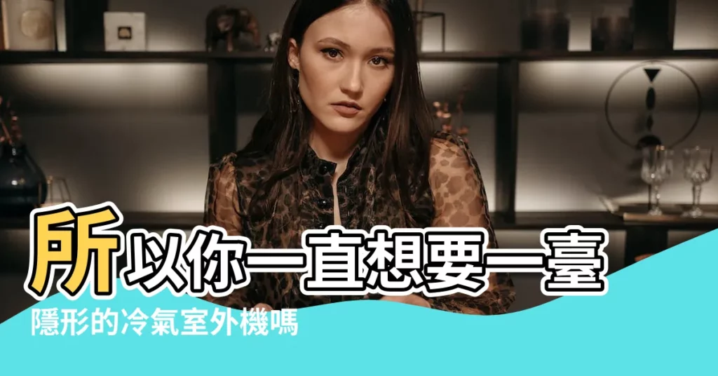 【冷氣室外機】所以你一直想要一台隱形的冷氣室外機嗎？