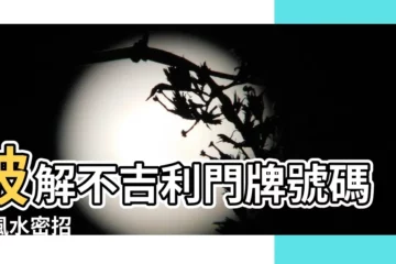 【門牌號碼化解】破解不吉利門牌號碼的風水密招
