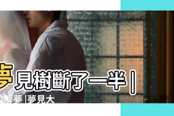 【孕婦夢見樹斷了一半】夢見樹斷了一半 |周公解夢 |夢見大樹斷了一半 |