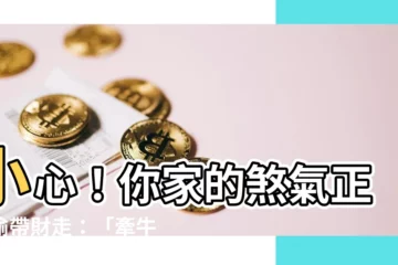 【牽牛煞】小心！你家的煞氣正偷偷帶財走：「牽牛煞」破財徵兆別忽視