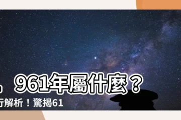 【1961年五行屬什麼】1961年屬什麼？五行解析！驚揭61年屬牛人一生運勢