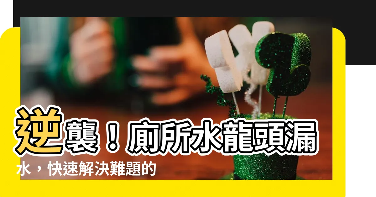 【廁所水龍頭漏水】逆襲！廁所水龍頭漏水，快速解決難題的經典大招！