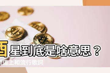 【酉星 意思】酉星到底是啥意思？揭開道上和流行歌詞中的神秘符號
