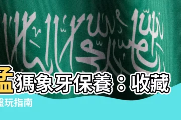 【猛獁象牙保養】猛獁象牙保養：收藏與盤玩指南