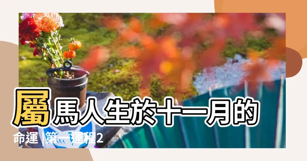 屬馬人生於十一月的命運 |第一運程2023年屬馬11月運程解析 |馬人出生於11月份的性格 |【11月份屬馬人的命運】