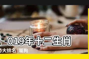 【2019年狗三合生肖】2019年十二生肖運勢大排名 |屬狗的人三合屬相是哪些生肖 |2019年屬狗人要避開什麼 |