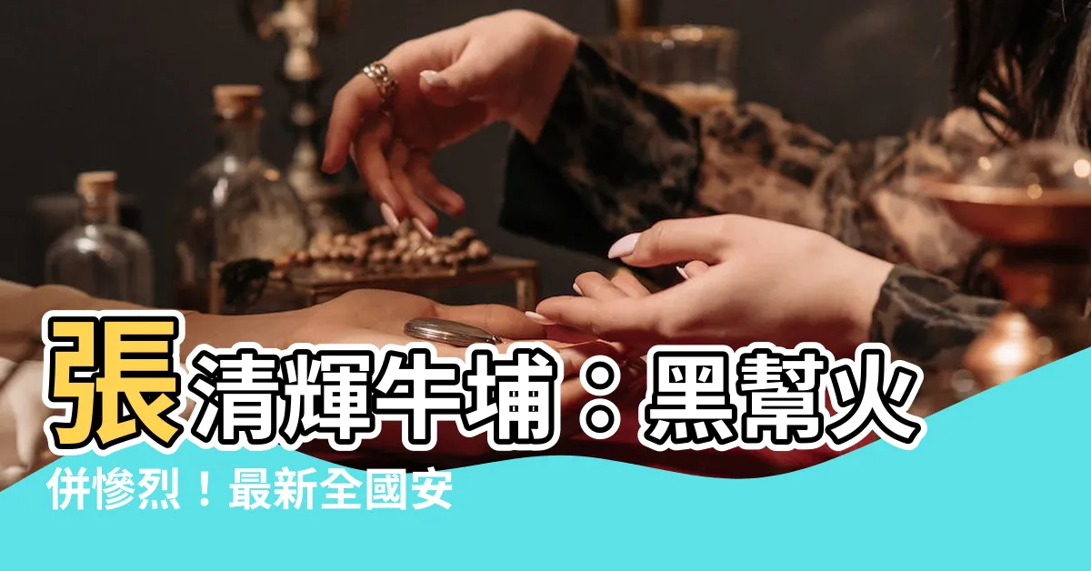 【張清輝牛埔】張清輝牛埔：黑幫火併慘烈！最新全國安養院資訊網爆料