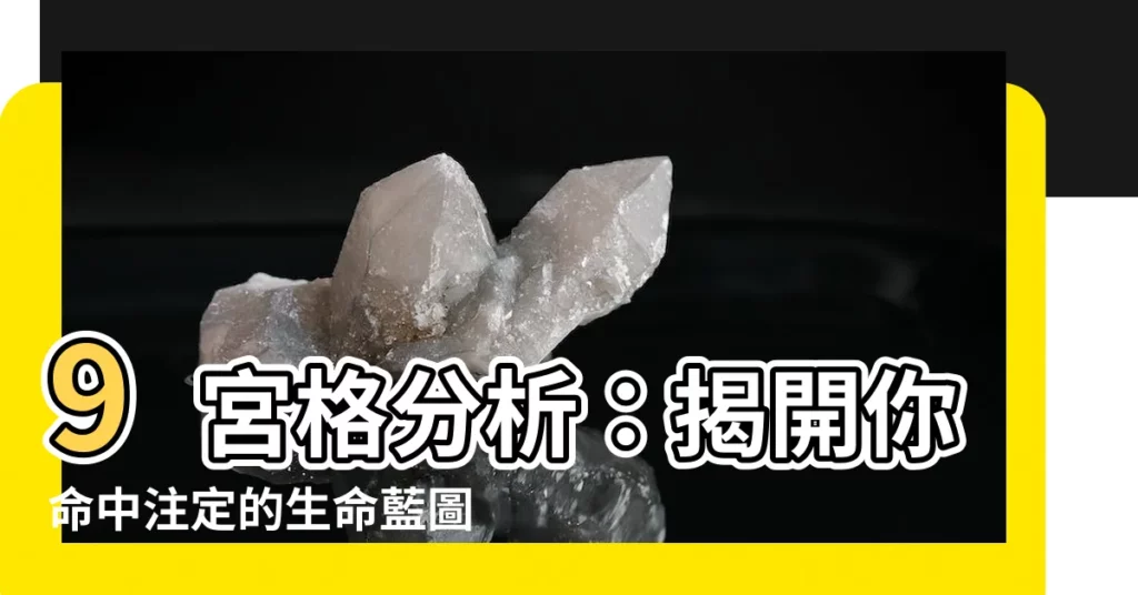 【9宮格分析】9宮格分析：揭開你命中註定的生命藍圖！