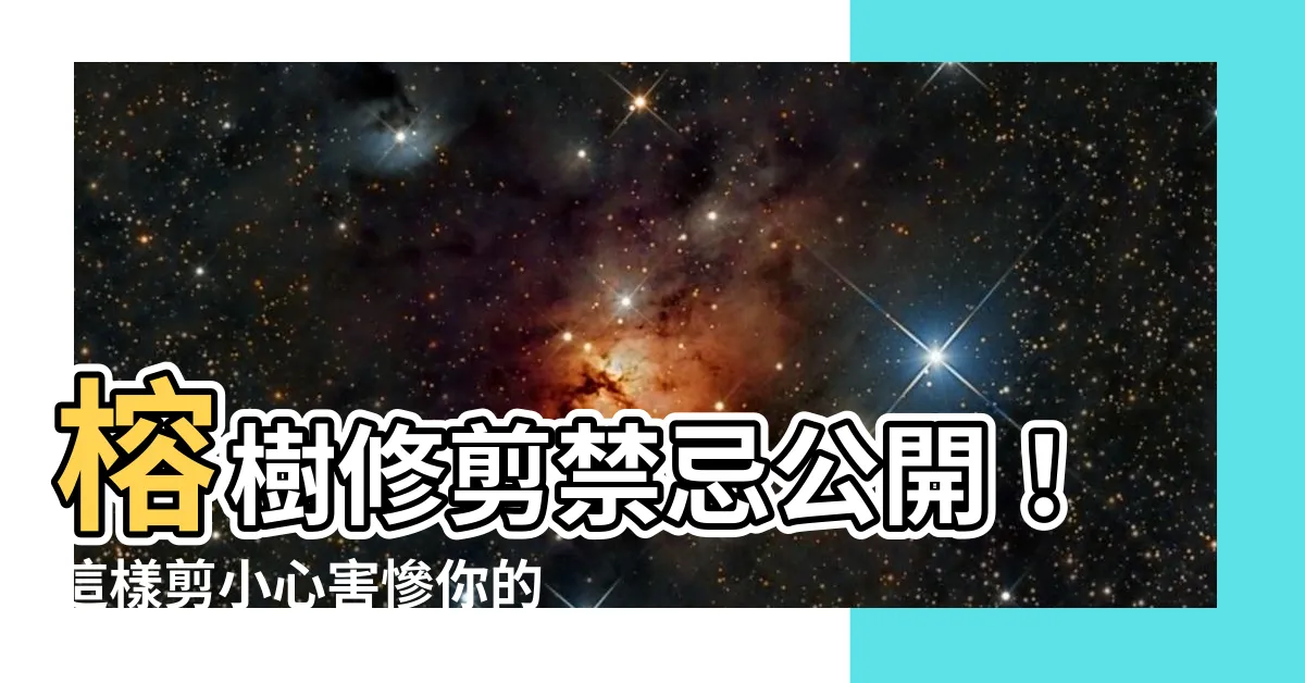 【榕樹修剪禁忌】榕樹修剪禁忌公開！這樣剪小心害慘你的寶貝樹
