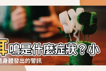 【耳鳴是什麼症狀】耳鳴是什麼症狀？小心是身體發出的警訊！5大原因與診斷治療大全