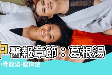 【葛根湯加小青龍湯】中醫報章節：葛根湯加小青龍湯-臨牀使用技巧大揭密