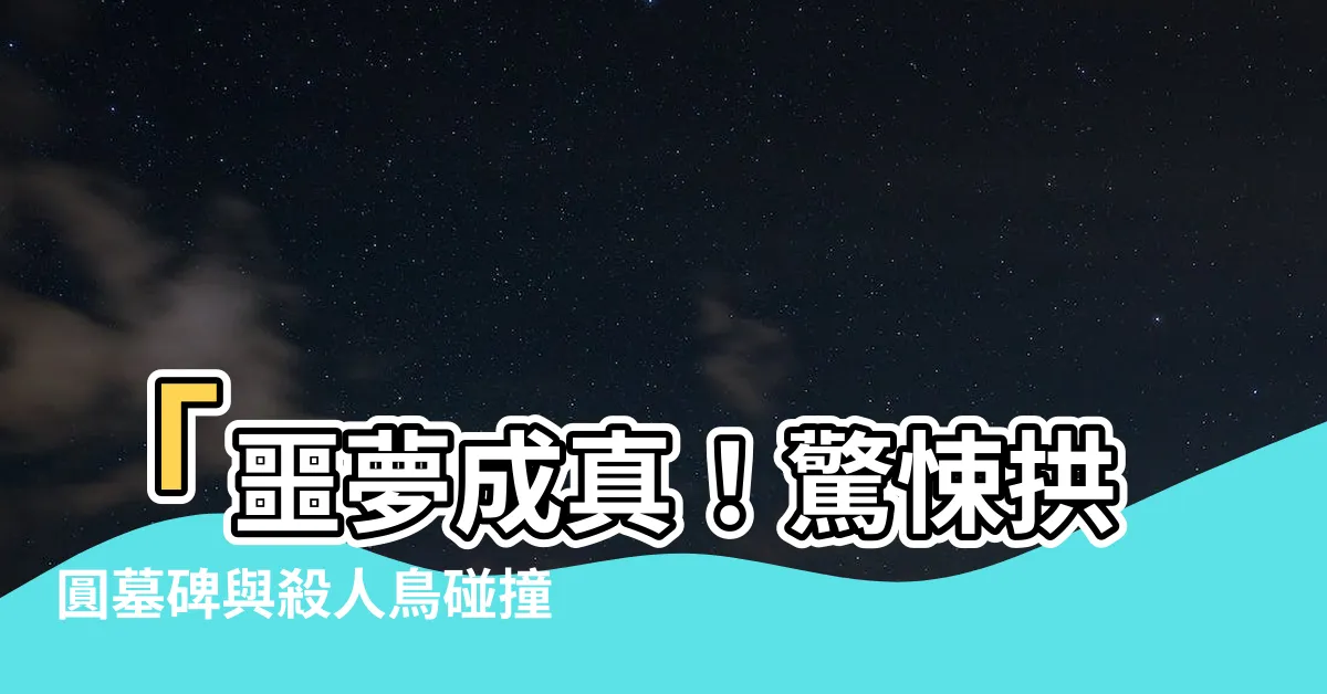 【拱圓墓碑】「噩夢成真！驚悚拱圓墓碑與殺人鳥碰撞！靈異事件大揭露！」