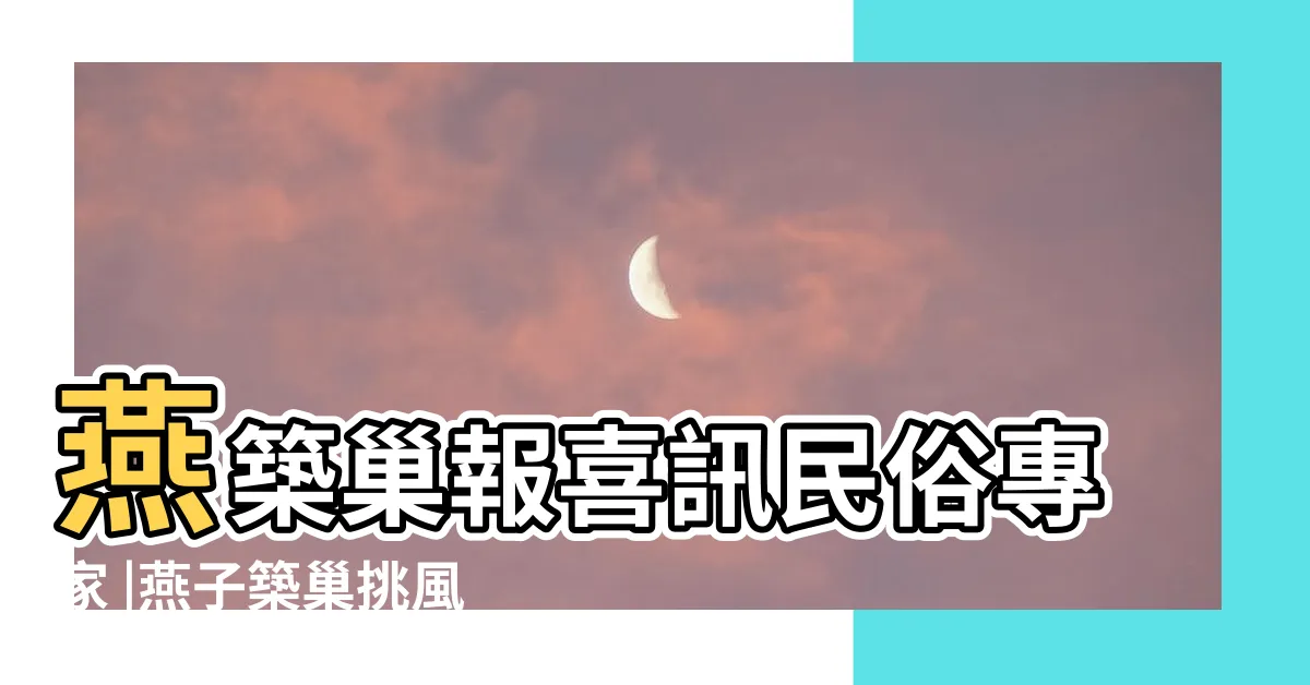 【鳥築巢風水】燕築巢報喜訊民俗專家 |燕子築巢挑風水 |鳥界風水大師 |