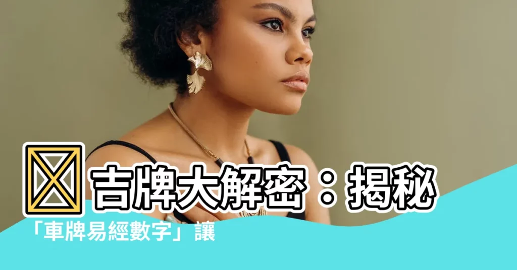 【車牌易經數字】🚗吉牌大解密：揭秘「車牌易經數字」讓你行車順利又招財💰