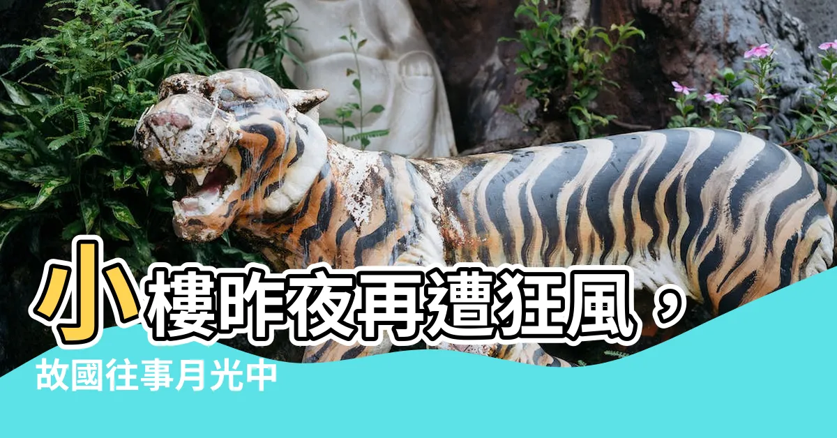 【小樓昨夜又東風 故國不堪回首月明中】小樓昨夜再遭狂風，故國往事月光中