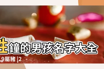 【姓鍾五月豬寶寶起名】姓鐘的男孩名字大全2019屬豬 |2019屬豬寶寶起名 |姓鍾取名 |