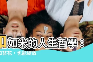 【如如米】如如米的人生哲學：小如苔花，也能綻放牡丹盛開之美