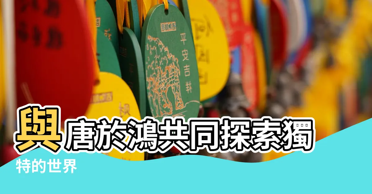 【唐於鴻】與唐於鴻共同探索獨特的世界