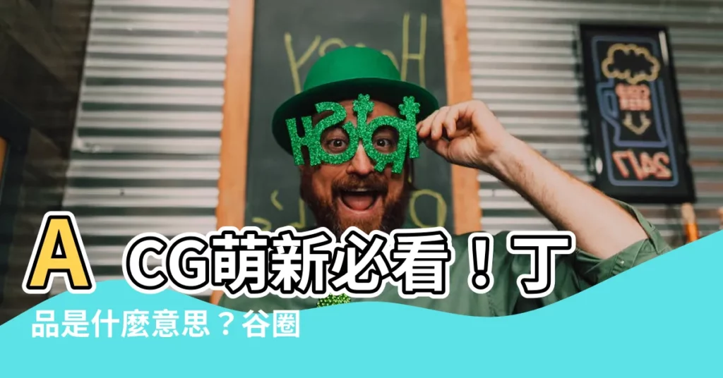 【丁品意思】ACG萌新必看！丁品是什麼意思？谷圈術語大解密