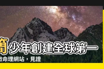 【簡少年】簡少年創建全球第一紫微命理網站，見證您的未來運勢！