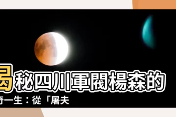 【四川軍閥楊森】揭秘四川軍閥楊森的傳奇一生：從「屠夫將軍」到「紅色教父」