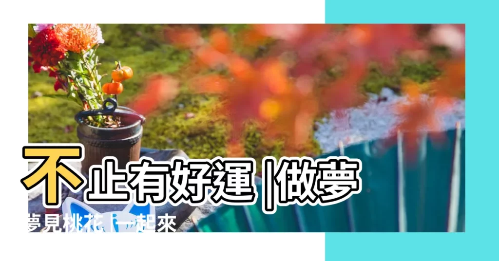 不止有好運 |做夢夢見桃花 |一起來看看孕婦夢見桃花是什麼寓意 |【孕婦夢見和家人看桃花】