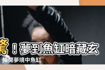 【夢到魚缸】驚！夢到魚缸暗藏玄機，揭開夢境中魚缸的寓意