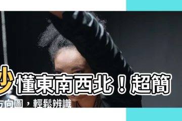【東南西北方向圖】秒懂東南西北！超簡易方向圖，輕鬆辨識方位！