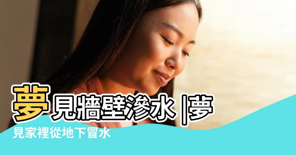 夢見牆壁滲水 |夢見家裡從地下冒水 |夢見家裡牆壁上流水 |【夢見牆上不斷冒水】