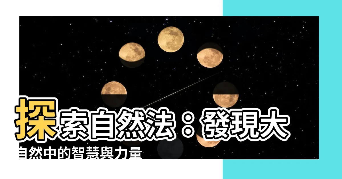 【自然法】探索自然法：發現大自然中的智慧與力量