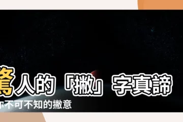【撇意思】驚人的「撇」字真諦：你不可不知的撇意思秘辛