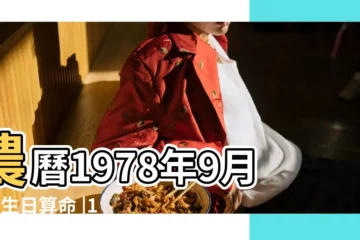 【1978年農曆九月初四算命】農曆1978年9月4日生日算命 |1978年9月4日出生時間看命運 |農曆1978年九月初四5點出生的女人八字算命分析 |
